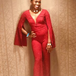 Red hot glitter jumper